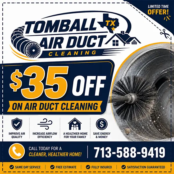 Air duct cleaning special offer from Tomball TX Air Duct Cleaning